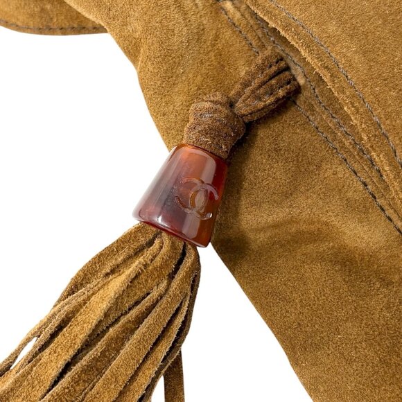 CHANEL Vintage CC Mark Logo Crossbody Shoulder Bag 2way Bag Fringe [106365] - Picture 13 of 14